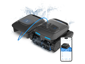 AIRROBO All-In-1 Pool Cleaner + Surface Skimmer (Floor, Walls, Waterline and Surface Cleaning),150min Runtime