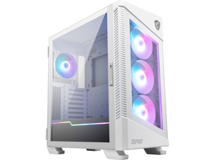 MSI MPG VELOX 100R White SPCC Steel / Laminated Tempered Glass ATX Mid Tower Computer Case