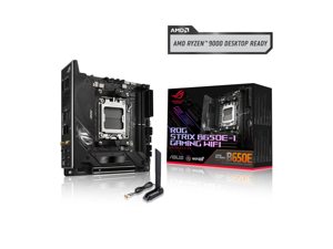 ASUS ROG Strix B650E-I Gaming WiFi AMD B650 AM5 Ryzen™ Desktop 9000 8000 & 7000 mini-ITX mITX motherboard, 10+2  power stages, DDR5, 2x M.2 slot, PCIe® 5.0, 2.5G LAN, WiFi 6E, USB 3.2 Gen 2x2 Type-C