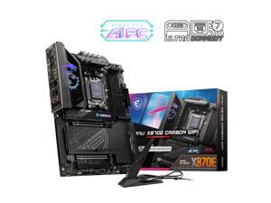 MSI MPG X870E CARBON WIFI Motherboard, ATX - Supports AMD Ryzen 9000 / 8000 / 7000 Processors, AM5 - 110A SPS VRM, DDR5 Memory Boost 8400+MT/s (OC), PCIe 5.0 x16 & 4.0 x16, M.2 Gen5, Wi-Fi 7, 5G LAN