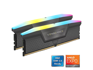 CORSAIR Vengeance RGB 32GB (2 x 16GB) 288-Pin PC RAM DDR5 6000 (PC5 48000) Desktop Memory Model CMH32GX5M2N6000Z30