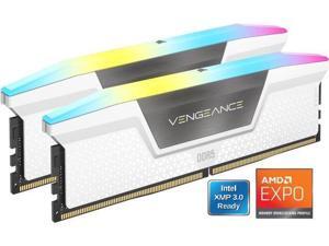 CORSAIR Vengeance RGB 32GB (2 x 16GB) 288-Pin PC RAM DDR5 6000 (PC5 48000) Desktop Memory Model CMH32GX5M2N6000Z36W