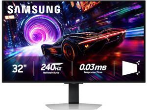 Samsung Odyssey G8 32" UHD 4K 240Hz FreeSync Premium Pro & G-Sync compatible 0.03ms HDR400 Glare Free OLED Gaming Computer Monitor with Height Adjustable, Swivel, Pivot & Tilt Stand LS32FG810SNXZA