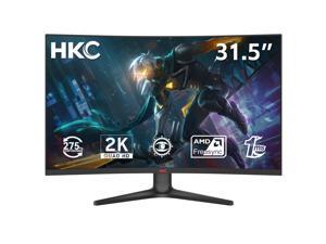 HKC 32 inch (31.5" viewable) WQHD 2K 1440P 260Hz OC to 275Hz AMD FreeSync 1ms RGB Ambient Lighting Curved Gaming Computer Monitor CG321QKS