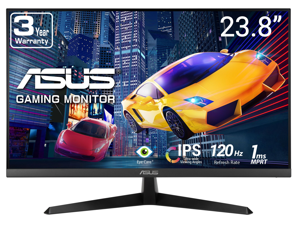 ASUS 24 (23.8" viewable) Full HD 1080P 120hz IPS with Adaptive Sync, 1ms low blue light Eye Care Gaming Computer Monitor VY249HGR