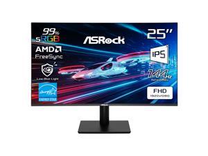 ASRock Phantom Gaming 24" (24.5" actual) Full HD 144Hz IPS with AMD FreeSync (Adaptive Sync) 1ms Computer Monitor for both Work and Gaming CL25FFB