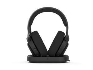 Fractal Design Scape Dark RGB Wireless Gaming Headset w/ Immersive Audio, USB Dongle & BT 5.3, Charging Stand, 40-Hr Battery, compatible with PC, Mac, PS4, PS5, Switch, Mobile - Black (FD-HS-SCA1-01)