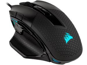 CORSAIR NIGHTSWORD RGB  Performance Tunable FPS/MOBA Gaming Mouse, Black, Backlit RGB LED, 18000 dpi, Optical
