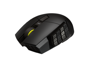 Corsair Scimitar Elite Wireless SE MMO Gaming Mouse – 33000 DPI, 16 Programmable Buttons, Adjustable Key Slider, Elgato Stream Deck Integration, 1000Hz Polling, Up to 150hrs Battery – Gunmetal
