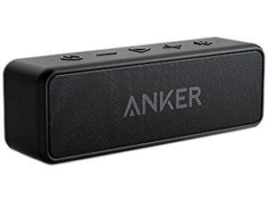 Anker Soundcore 2 Portable Bluetooth Speaker with 12W Stereo Sound, Bluetooth 5, Bassup, IPX7 Waterproof, 24-Hour Playtime, Wireless Stereo Pairing, Speaker for Home, Outdoors, Travel