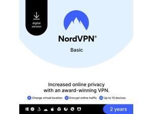 NordVPN Basic, Premium VPN Service - 10 Devices /2 Year- Download