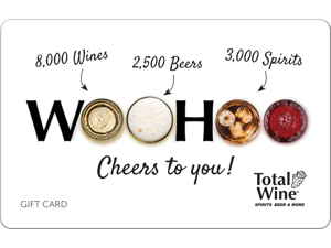 Total Wine & More $100 Gift Card In-Store Purchase Only (Email Delivery)
