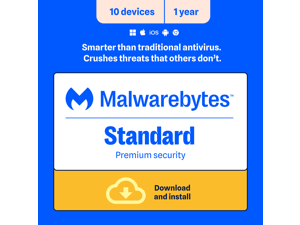Malwarebytes Standard (Premium Security) - 10 Devices / 1 Year - Download
