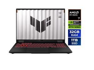 ASUS TUF Gaming A16 - 16" WQXGA 165 Hz - AMD Ryzen 7 260 - GeForce RTX 5060 Laptop GPU - 32GB Memory DDR5 5600 - 1TB PCIe SSD - Windows 11 Home  (FA608UM-NS76)