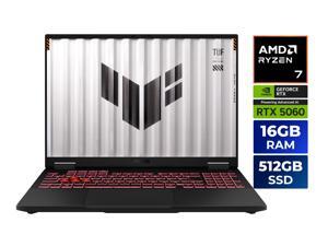 ASUS TUF Gaming A16 - 16" FHD+ 165 Hz - AMD Ryzen 7 260 - GeForce RTX 5060 Laptop GPU - 16GB DDR5 RAM - 512GB SSD - Windows 11 Home  (FA608UM-NS73)
