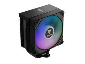Gamdias Boreas M2-51D ARGB CPU Air Cooler with Digital Display, 5 Copper Heat Pipes, 120mm Hydraulic Bearing PWM ARGB Fan, Support LGA 1700/1151/1150/1155/1156/1200/2011/2066/AM5/AM4