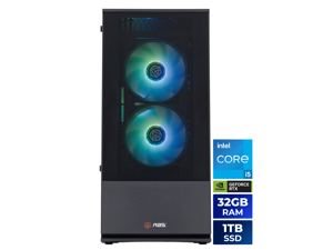 ABS Cyclone Aqua Prebuilt Gaming PC - Windows 11 - Intel Core i5-14400F - GeForce RTX 5060 8GB - DLSS 4 - 32GB DDR4 3200 - 1TB M.2 SSD