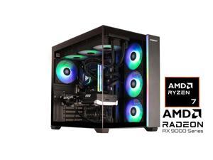 STORMCRAFT FALCON Gaming PC AMD Ryzen 7 7800X3D  AMD Radeon 9070XT 16GB - AI Powered 32GB DDR5 6000MHz RGB 1 TB NVMe SSD 360mm AIO 850W PSU Windows 11 Home - FA780XDCB-97BN1
