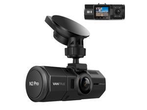 Vantrue N2 Pro Dual Dash Cam: 2.5K Front&1080P Interior with Infrared Night Vision, 24H Parking Mode, for Uber/Lyft