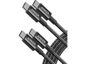Anker 333 USB C to USB C Cable (6ft 100W, 2-Pack), USB 2.0 Type C Charging Cable Fast Charge for MacBook Pro 2020, iPad Pro 2020, iPad Air 4, Samsung Galaxy S21, Pixel, Switch, LG, and More (Black)