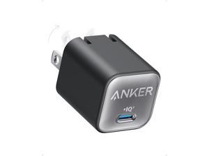 USB C GaN Charger 30W, Anker 511 Charger (Nano 3), PIQ 3.0 Foldable PPS Fast Charger for iPhone 15/15 Pro/14/14 Pro Max/13, Galaxy, iPad (Cable Not Included)-Phantom Black