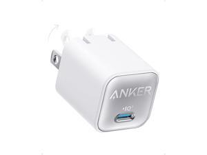 USB C GaN Charger 30W, Anker 511 Charger (Nano 3), PIQ 3.0 Foldable PPS Fast Charger for iPhone 15/15 Pro/14/14 Pro Max/13, Galaxy, iPad (Cable Not Included) - Aurora White