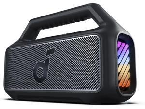 Soundcore Boom 2 Outdoor Speaker, 80W, Subwoofer, BassUp 2.0, 24H Playtime, IPX7 Waterproof, Floatable, RGB Lights, USB-C, Custom EQ, Bluetooth 5.3, Portable for Outdoors, Camping, Beach