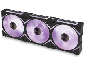 Super Flower Hyperlink HL120 ARGB Black 12cm 3pcs Pack, Interlock Case Fan with Hub - SF-HL121-BK