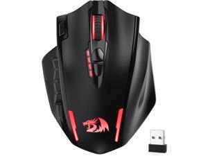 Redragon M913 MAX Wireless Gaming Mouse, 26000 DPI MMO Optical Mouse with 16 Programmable Buttons, BT & 2.4G Wireless, Software Supports DIY Keybinds