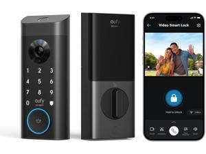 eufy Security Video Smart Lock E330, 3-in-1 Camera+Doorbell+Fingerprint Keyless Entry Door Lock, WiFi Door Lock,App Remote Control,2K HD,Doorbell Camera,No Monthly Fee