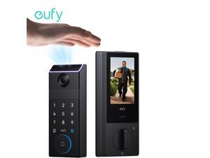 eufy FamiLock S3 Max Smart Lock with Palm Vein Recognition - Keyless Entry Door Lock for Front Door, 3-in-1 Wi-Fi Keypad Deadbolt+ 2K HDR Camera+ Doorbell, ANSI/BHMA Grade 1, Rear Lock Video Screen