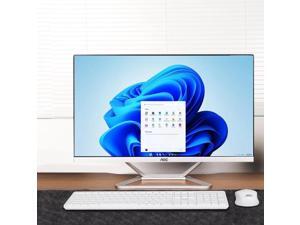 AOC All-in-One Business Desktop 23.8" FHD Display AMD R5 3500U Processor up to 3.7GHz 16GB RAM 512 GB SSD Windows 11 Wi-Fi Keyboard&Mouse Dual Speakers Adjustable Angle Height PC Office Work/gaming