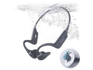 NANK Runner Diver2 Pro Open-Ear Sport Wireless Bluetooth Swimming Headphones, IP69 Waterproof Bone Conduction with 32GB Memory and Built-in Mic, Noise-Canceling, 10-Hour Battery Life - Grey