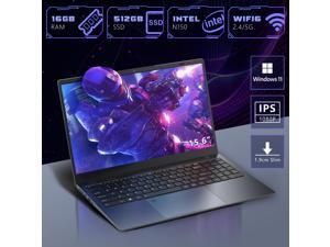 Ningmei NL150 Laptop, 15.6 Inch Notebook with Intel Quad-Core N150 (Up to 3.6GHz), 16GB DDR4 512GB SSD, BT5.2, 5G WiFi, USB3.2, Type_C, Webcam, Windows 11 Laptops for Business Student Light Gaming