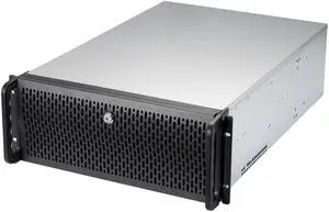 Rosewill 4U Server Chassis Rackmount Case | 15 x 3.5" HDD Bays | E-ATX Compatible | 6 x Front 120mm Fans | 2 x Rear 80mm Fans | 2 x USB 3.0 | Front Panel Lock and Key | Silver/Black - RSV-L4500U
