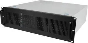 Rosewill 3U Server Chassis Rackmount Case | 6 x 3.5" Bays | E-ATX Compatible | 2 x 80mm Fans | 2 x USB 3.0 | Silver/Black - RSV-Z3200U