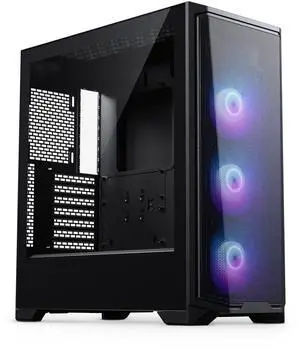 Phanteks Eclipse G370A, mid-tower Gaming Chassis, high airflow mesh, 3x M25 D-RGB Fans, Black.