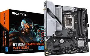 GIGABYTE B760M GAMING PLUS LGA 1700 M-ATX Motherboard with 2 M.2 PCIe 4.0 Front USB 3.2 Type-C