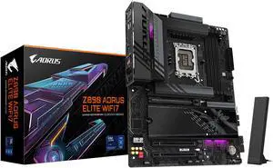 GIGABYTE Z890 AORUS ELITE WIFI7 LGA 1851 ATX DDR5 4x M.2 PCIe 5.0 Thunderbolt 4 2.5GbE LAN EZ-Latch