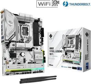 ASRock B860 Steel Legend WiFi LGA 1851 SATA 6Gb/s DDR5 ATX Motherboard