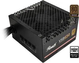 Rosewill VSB 650W 80 Plus Bronze ATX 3.0 3.1 Semi Modular Power Supply