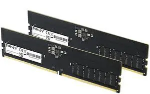 PNY Performance 32GB (2 x 16GB) DDR5 5600 (PC5 44800) Desktop Memory Model MD32GK2D5560046-TB