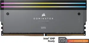 CORSAIR Dominator Titanium 64GB (2 x 32GB) DDR5 6000 (PC5 48000) Desktop Memory Model CMP64GX5M2B6000Z30
