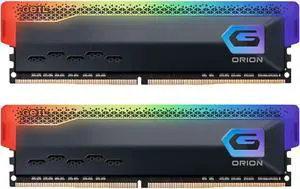 GeIL ORION RGB 16GB (2 x 8GB) 288-Pin PC RAM DDR4 3200 (PC4 25600) Desktop Memory Model GAOSG416GB3200C18ADC