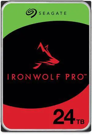 Seagate IronWolf Pro ST24000NT002 24TB 7200 RPM 512MB Cache SATA 6.0Gb/s 3.5" Internal Hard Drive