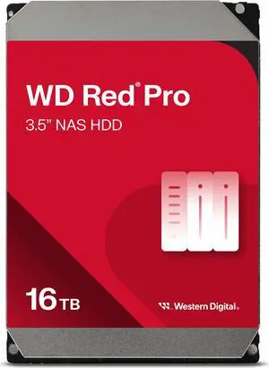 WD Red Pro WD161KFGX 16TB 7200 RPM 512MB Cache SATA 6.0Gb/s 3.5" Internal Hard Drive