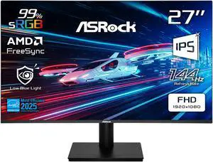 ASRock Phantom Gaming 27 Full HD 144Hz IPS AMD FreeSync Computer Monitor