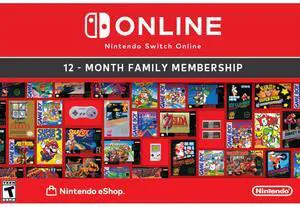 Nintendo Switch Online Family Membership 12 Month [Digital Code]