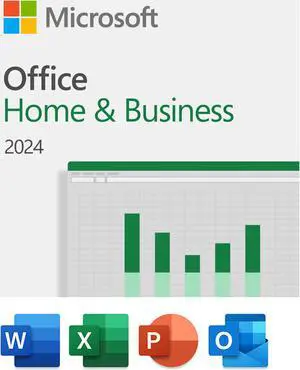 Microsoft Office Home & Business 2024 One Time Purchase for 1 Device Windows Mac Download