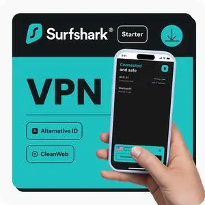 Surfshark Starter: VPN - Unlimited Device / 1 Year - Download